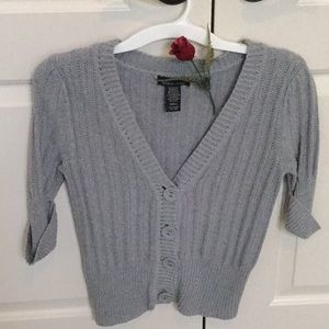 Grey Shrug with buttons